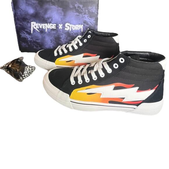 NEW Revenge x Storm Vol 2 HIGH TOP SNEAKERS Flame Men's 9 Women's 10.5 Boxed